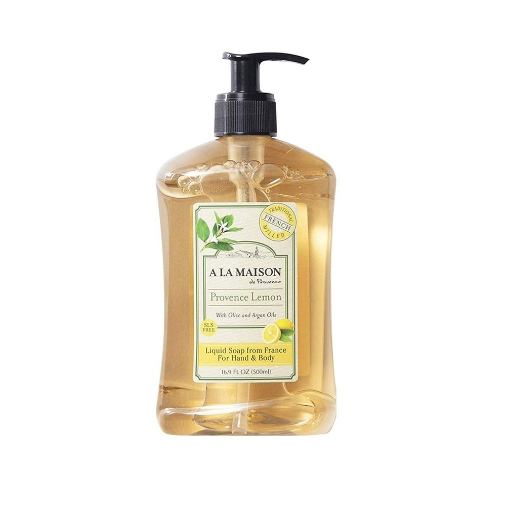 A LA MAISON Provence Lemon Liquid Hand Soap - Triple French Milled Natural Moist